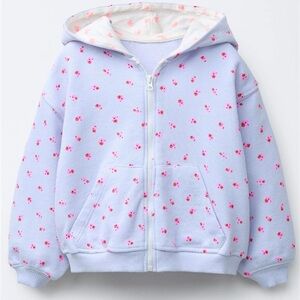 Zara floral hoodie 2t purple floral Hanna Andersen mini boden pink chicken style